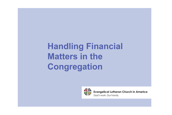 Handling Financial Matters - ELCA Resources