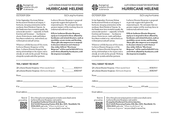 Hurricane Helene Bulletin Insert