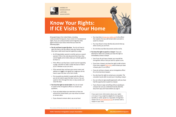 AMMPARO Know Your Rights Home