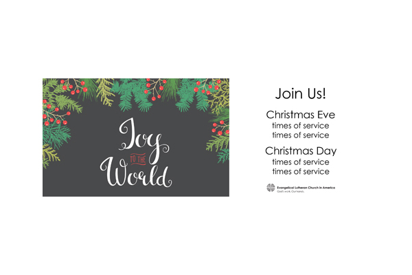 Christmas Joy To The World Banner 3×8