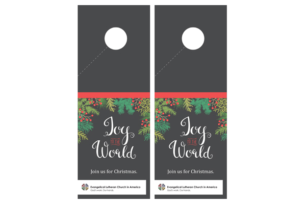 Christmas Joy To The World Door Hanger