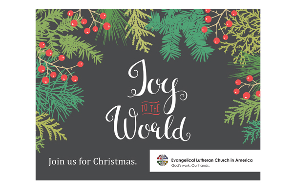 Christmas Joy To The World Postcard