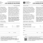 LA Wildfires Bulletin Insert