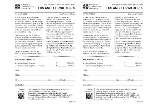 LA Wildfires Bulletin Insert