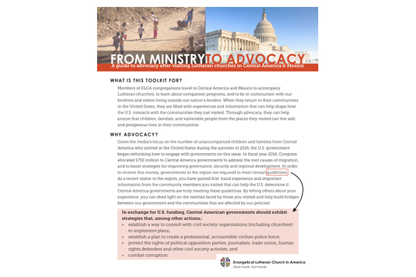 From Ministry to Advocacy