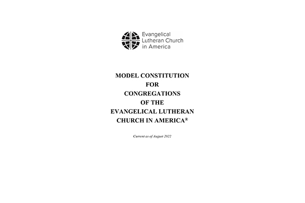 2022 Model Constitution for Congregations