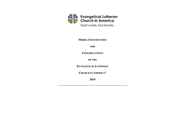 2019 Model Constitution for Congregations