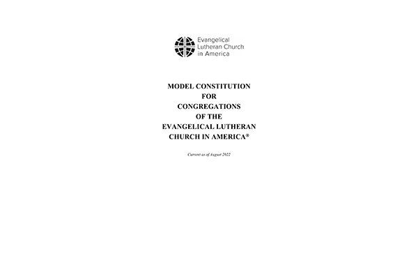 2022 Model Constitution for Congregations 8.5×11 format