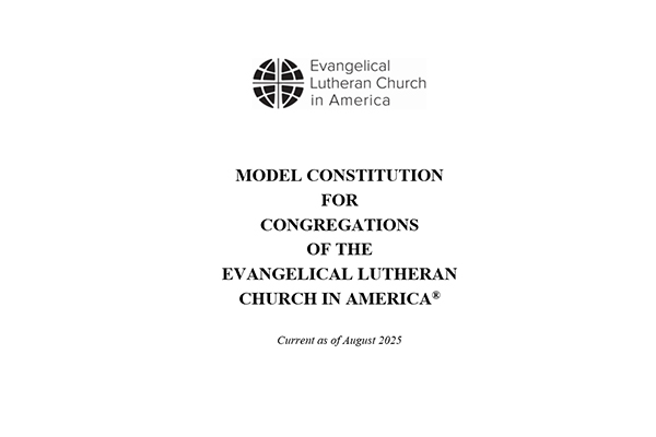 2025 Model Constitution for Congregations