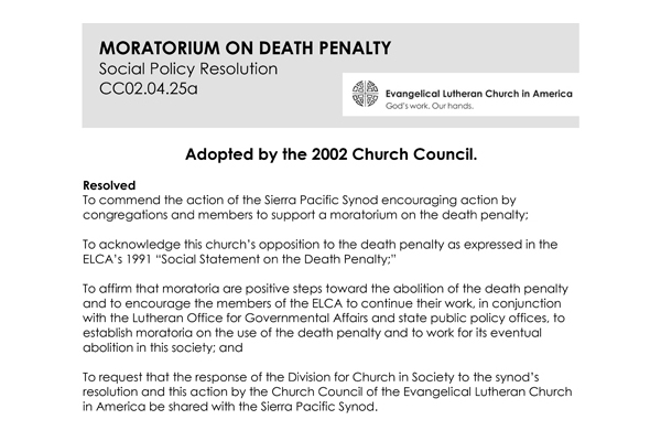 Moratorium Death Penalty SPR02