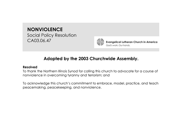 Nonviolence SPR03