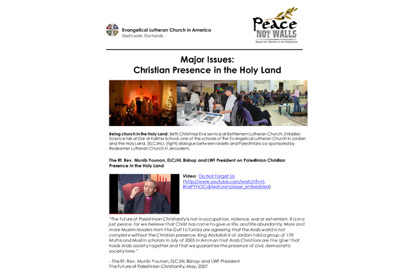 Issues: Palestinian Christians