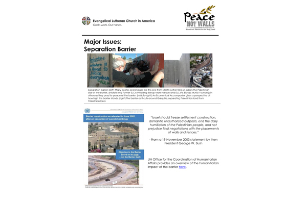 Issues: Separation Barrier