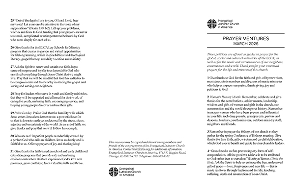 Prayer Ventures Legal - March 2026 thumbnail image