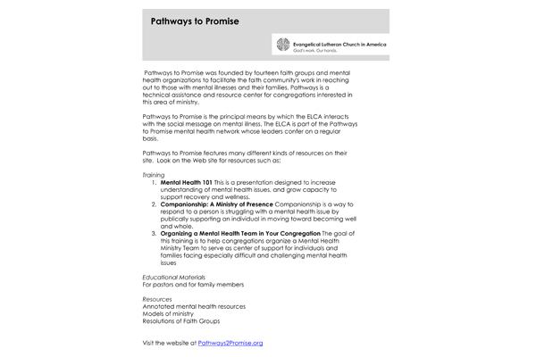 Pathways to Promise