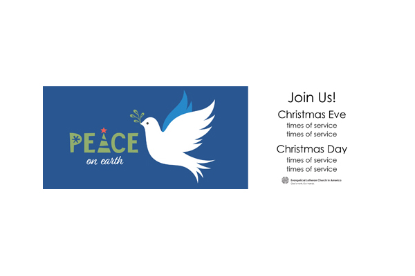 Christmas Peace On Earth Banner 2×6