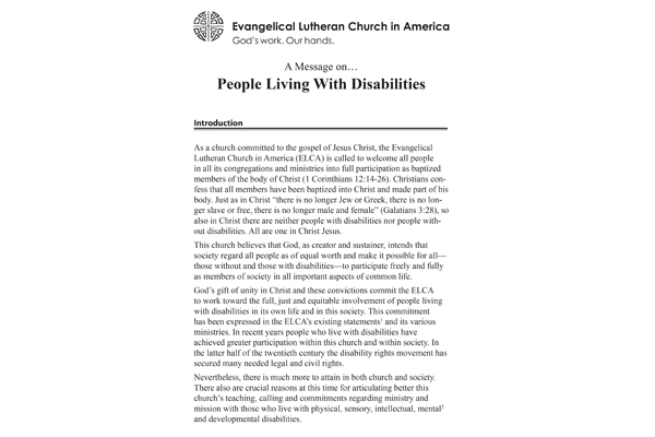 People with Disabilities