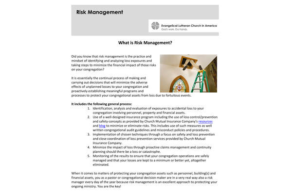 Risk Management Information