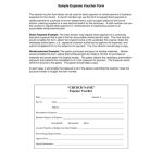 Sample Expense Voucher