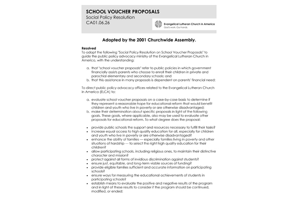 School Voucher Proposals SPR01