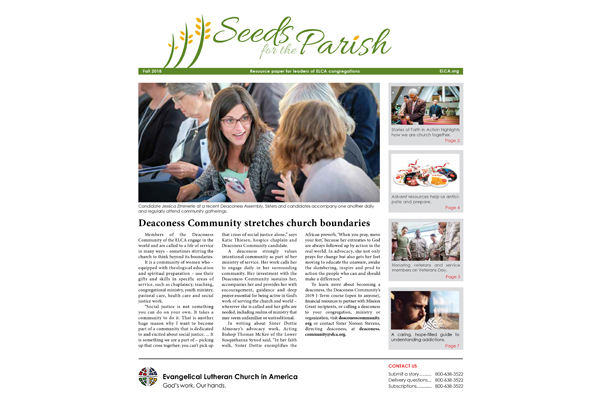 Seeds for the Parish – Fall- 2018