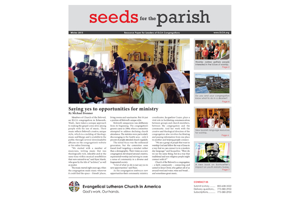 Seeds for the Parish – Winter – 2015