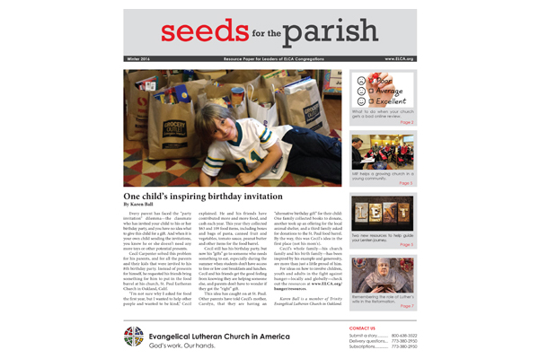 Seeds for the Parish - Winter - 2016