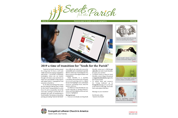 Seeds for the Parish - Winter 2019