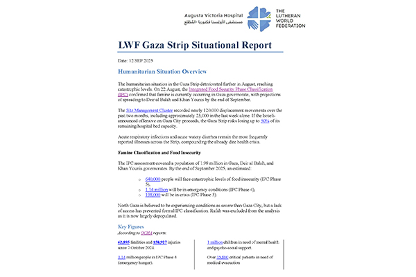 AVH Situational Report September 2025