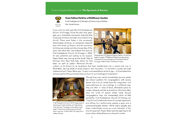 Spectrum of Success – First Presbyterian – Chicago, IL