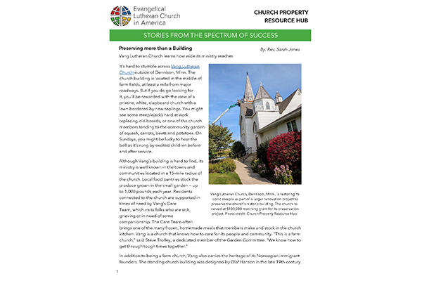 Spectrum of Success Story - Vang Lutheran - Dennison, MN Thumbnail Image