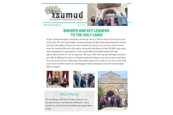 Sumud Monthly Newsletter July 2024