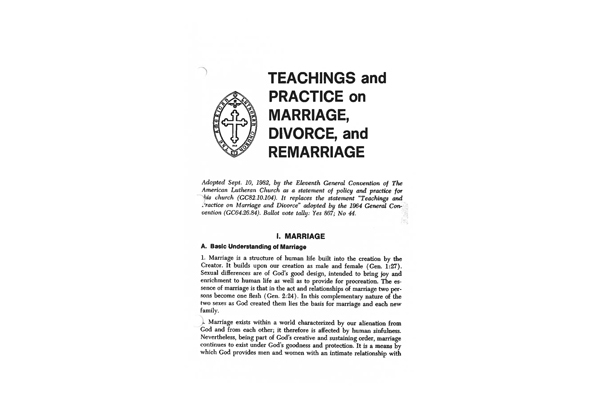 ALC Teachings: Marriage and Divorce