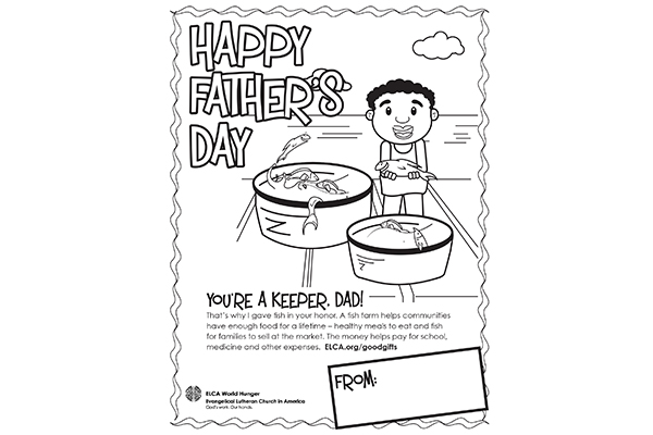 Father’s Day Coloring Sheet