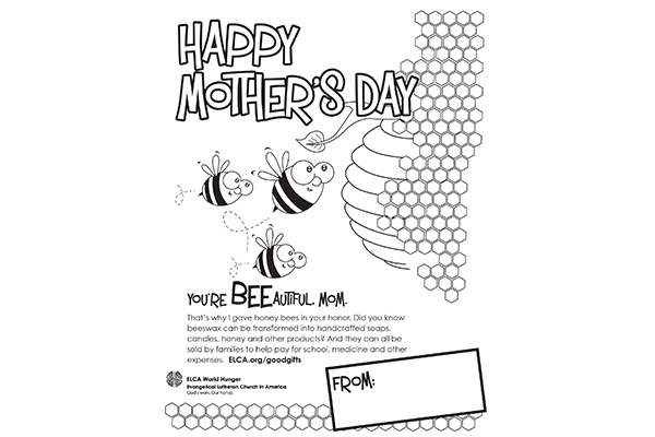 Mother’s Day Coloring Sheet