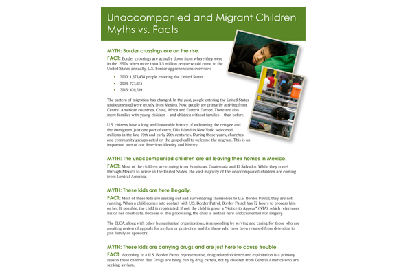 Unaccompanied Migrant Children Myths Vs. Facts