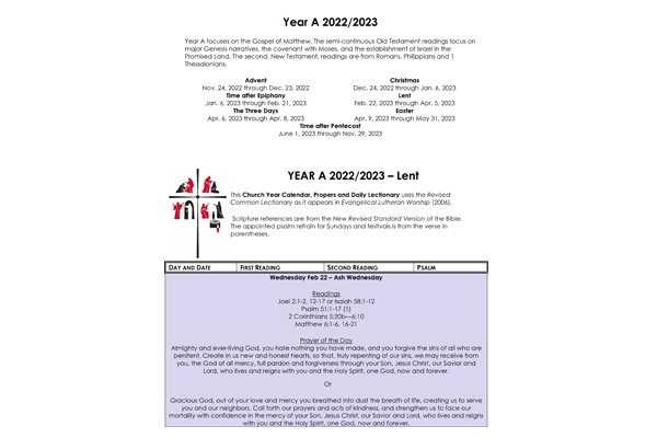 Year A - Lent 22-23