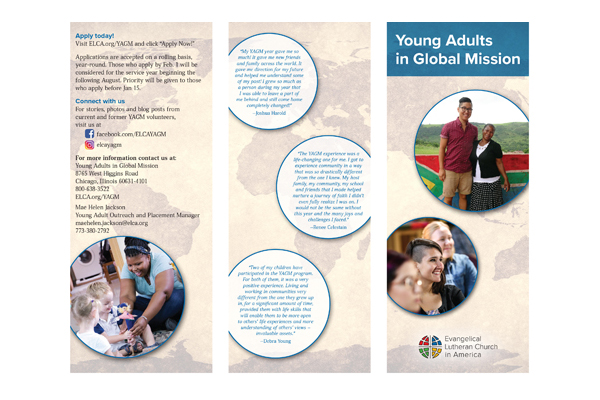 Young Adults in Global Mission Brochure