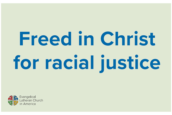 Advocacy Rally Sign 11×17 Freed in Christ for Racial Justice