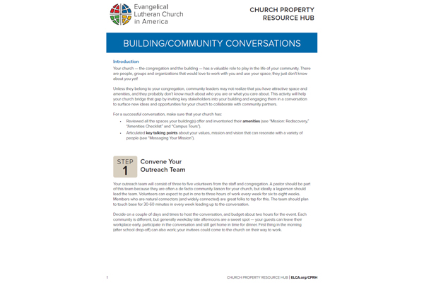 Building Community Conversations