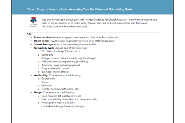 Assessing Your Facilities and Calculating Costs