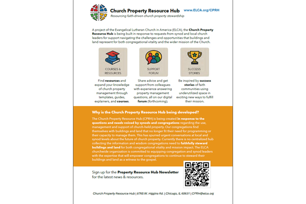 Church Property Resource Hub Flyer