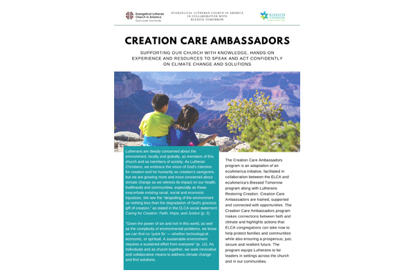 Creation Care Ambassadors