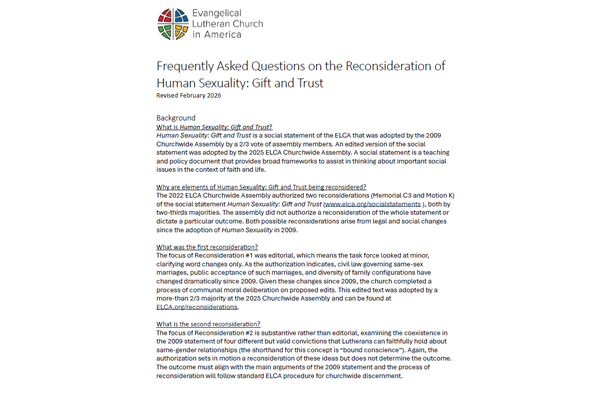 Human Sexuality Reconsiderations FAQ Revised 02-2026