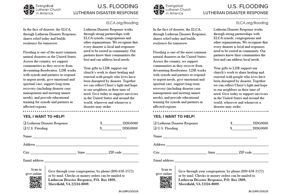 Lutheran Disaster Response US Flooding Bulletin Insert July 2025