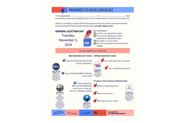 Prepared to Vote Checklist