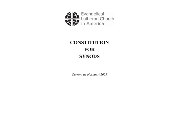 2025 Constitution for Synods