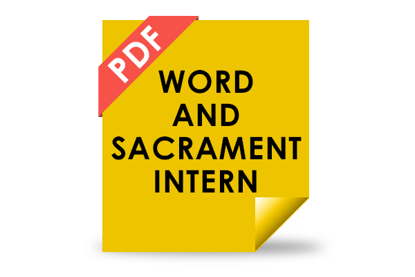 Word and Sacrament Intern