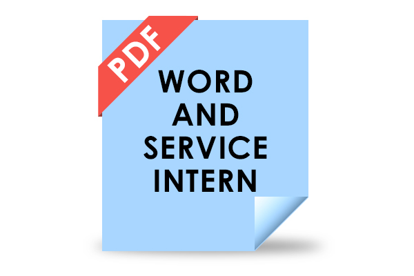 Word and Service Intern